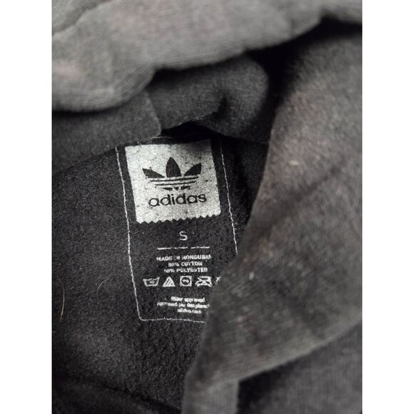 Adidas Japanese Black Adult Hoodie Sweatshirt Size Small - Picture 5 of 6